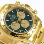 Rolex Daytona 40mm 126508 Green Yellow Gold QF Factory Eta Saat detay 6
