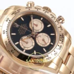 Rolex Daytona 40mm 126505 Black Rose Gold QF Factory Eta Saat detay 6