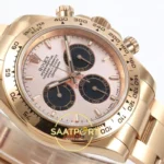 Rolex Daytona 40mm 126505 Rose Gold Black Rose Gold QF Factory Eta Saat detay 6