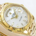 Rolex Day Date 228238 Beyaz Sedef Taşlı 40mm VSF V2 detay 6