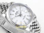 Rolex Datejust 41mm 126334 White Stick Dial Jubilee VSF V3 Eta Saat detay 6
