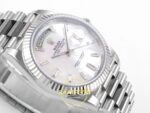 Rolex Day Date 228235 Beyaz Sedef Taşlı Kadran 40mm Eta Saat detay 6