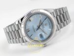 Rolex Day Date 228235 Buz Mavisi Roma Rakamlı Kadran 40mm Eta Saat detay 6