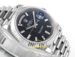 Rolex Day Date 228235 Taşlı Siyah Kadran 40mm Eta Saat detay 6