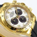 Rolex Daytona 40mm 116518 White Black Numeral QF Factory Eta Saat detay 6