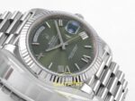 Rolex Day Date 228235 Yeşil Roma Rakamlı Kadran 40mm Eta Saat detay 6