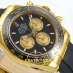 Rolex Daytona 40mm 126518 Black Yellow Gold QF Factory V2 Eta Saat detay 6