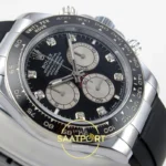 Rolex Daytona 40mm 126519 Black Silver Diamonds QF Factory V2 Eta Saat detay 6