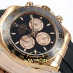 Rolex Daytona 40mm 126515 Black Rose Gold QF Factory V2 Eta Saat detay 6