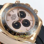 Rolex Daytona 40mm 126515 Rose Gold Black QF Factory V3 Eta Saat detay 6