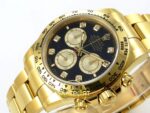 Rolex Daytona 40mm 126508 Black Yellow Gold Diamonds Yellow Gold Bracelet Eta Saat detay 6