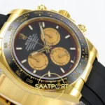 Rolex Daytona 40mm 126518 Black Yellow Gold BTF Factory Eta Saat detay 6