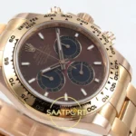 Rolex Daytona 40mm 126505 Brown Black Rose Gold BTF Factory Eta Saat detay 6