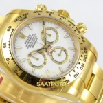 Rolex Daytona 40mm 126508 White Yellow Gold BTF Factory Eta Saat detay 6