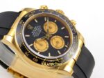 Rolex Daytona 40mm 126518 Black Yellow Gold Oysterflex ERF Factory Eta Saat detay 7