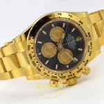Rolex Daytona 40mm 126508 Black Yellow Gold Subdial BTF Factory Eta Saat detay 7