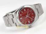 Rolex Oyster Perpetual 41mm 124300 Red Dial VSF Factory Super Clone ETA detay 7