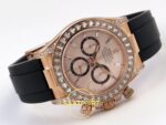 Rolex Daytona 40mm 126535TBR Rose Gold Oysterflex QF Factory Eta Saat detay 7