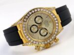 Rolex Daytona 40mm 126538TBR Yellow Gold Oysterflex QF Factory Eta Saat detay 7