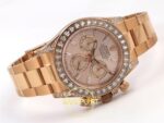 Rolex Daytona 40mm 126595TBR Rose Gold Rose Gold Bracelet QF Factory Eta Saat detay 7