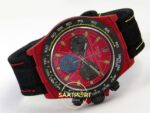 Rolex Daytona DIW Red Carbon Iron Man Red Dial Black Nylon Eta Saat detay 7