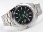 Rolex Datejust 41mm 126334 Ombre Green Fluted Oyster VSF Factory Super Clone ETA detay 7