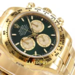 Rolex Daytona 40mm 126508 Green Yellow Gold VSF Factory V2 Eta Saat detay 7