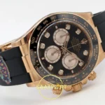 Rolex Daytona 40mm 126515 Black Rose Gold Diamonds VF Factory Eta Saat detay 7