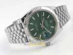 Rolex Datejust 41mm 126334 Green Textured Stick Dial Jubilee VSF V3 Eta Saat detay 7
