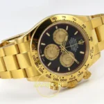 Rolex Daytona 40mm 126508 Black Yellow Gold Subdial QF Factory Eta Saat detay 7