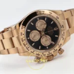 Rolex Daytona 40mm 126505 Black Rose Gold QF Factory Eta Saat detay 7
