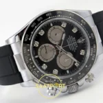 Rolex Daytona 40mm 126519 Black Silver Diamonds QF Factory V2 Eta Saat detay 7