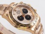 Rolex Daytona 40mm 126505 Rose Gold Black Subdial Oyster VSF Factory Eta Saat detay 7