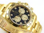 Rolex Daytona 40mm 126508 Black Yellow Gold Diamonds Yellow Gold Bracelet Eta Saat detay 7