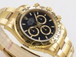 Rolex Daytona 40mm 126508 Yellow Gold Black Subdial Oyster VSF Factory Eta Saat detay 7