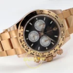 Rolex Daytona 40mm 126505 Black Silver Stick Rose Gold BTF Factory Eta Saat detay 7