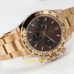 Rolex Daytona 40mm 126505 Brown Black Rose Gold BTF Factory Eta Saat detay 7
