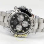 Rolex Daytona 40mm 126509 Black Silver Diamonds BTF Factory Eta Saat detay 8