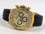 Rolex Daytona 40mm 126538TBR Yellow Gold Oysterflex QF Factory Eta Saat detay 8