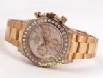 Rolex Daytona 40mm 126595TBR Rose Gold Rose Gold Bracelet QF Factory Eta Saat detay 8