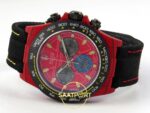Rolex Daytona DIW Red Carbon Iron Man Red Dial Black Nylon Eta Saat detay 8