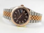 Rolex Datejust 41mm 126331 Brown Stick Dial Jubilee VSF V3 Eta Saat detay 8