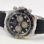 Rolex Daytona 40mm 126519 Black Silver Diamonds VSF V2 Eta Saat detay 8
