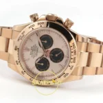Rolex Daytona 40mm 126505 Rose Gold Black Rose Gold QF Factory Eta Saat detay 8