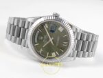 Rolex Day Date 228235 Yeşil Roma Rakamlı Kadran 40mm Eta Saat detay 8