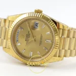Rolex Day Date 228238 Sarı Altın Taşlı 40mm VSF V2 detay 8