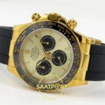 Rolex Daytona 40mm 126518 Yellow Gold Black QF Factory V3 Eta Saat detay 8