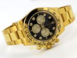 Rolex Daytona 40mm 126508 Black Yellow Gold Diamonds Yellow Gold Bracelet Eta Saat detay 8