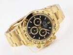 Rolex Daytona 40mm 126508 Yellow Gold Black Subdial Oyster VSF Factory Eta Saat detay 8