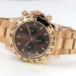 Rolex Daytona 40mm 126505 Brown Black Rose Gold BTF Factory Eta Saat detay 8